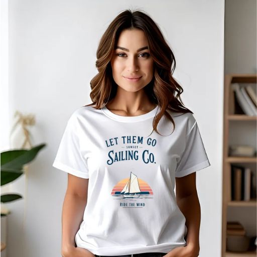 Let Them Go" Vintage Sunset Sailing Co. - (Relaxed Fit)